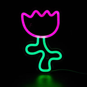 Flower LED Neon Sign – Decorative LED Neon Light for Wall Décor & Ambient Lighting