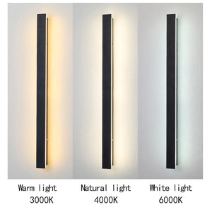 Sleek Waterproof White LED Wall Light – Modern Outdoor & Indoor LED Lighting