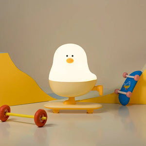 Skater Chick Silicone LED Night Light – Indoor LED Night Lamp