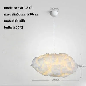 Nordic Cloud Pendant Lamp – Floating Atmosphere Light for Ceiling