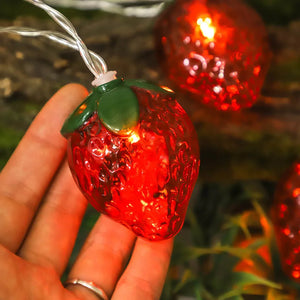 Strawberry LED String Lights – Cute Decorative Fairy Lights for Home & Party