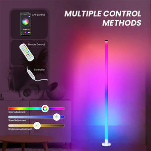 Smart RGB Floor & Table Lamp with Music Sync – USB Powered LED Ambient Lighting for Home & Entertainment