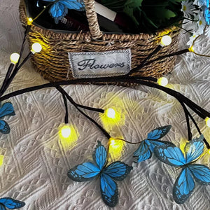 LED Butterfly Vine Decorative Wall & Ambient Lamp – Flexible LED Vine Lighting for Home Décor