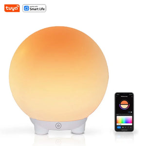 Lumaglow Smart Ball Night Light – RGB Smart LED Ambient Lamp with App & Touch Control