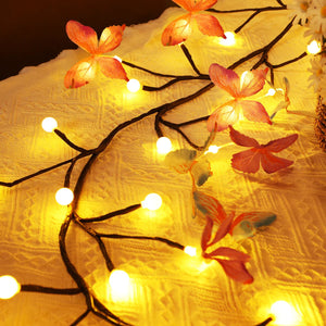 LED Butterfly Vine Decorative Wall & Ambient Lamp – Flexible LED Vine Lighting for Home Décor