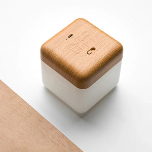 GlowCube Portable Touch Night Light – USB Rechargeable Ambient LED Lamp