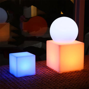 Luminous Cube LED Light – Rechargeable RGB Ambient Decorative LED Cube Lamp
