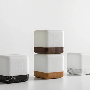 GlowCube Portable Touch Night Light – USB Rechargeable Ambient LED Lamp