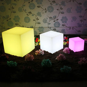 RGB Glow Cube Nightlight – Rechargeable Color-Changing LED Ambient Lamp