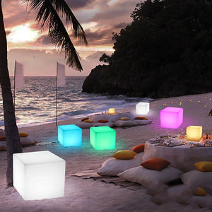 Luminous Cube LED Light – Rechargeable RGB Ambient Decorative LED Cube Lamp