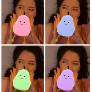 Pear Silicone LED Nightlight – Indoor LED Night Lamp