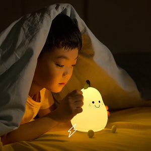 Pear Silicone LED Nightlight – Indoor LED Night Lamp