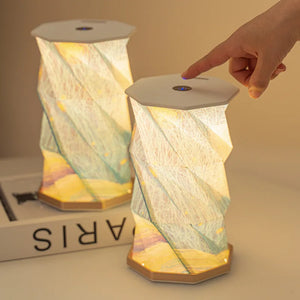 Origami Folding Paper Lamp – LED Decorative Ambient Table & Desk Light