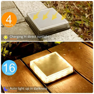 Waterproof Solar Powered Deck Lights – Outdoor LED Floor & Pathway Lighting