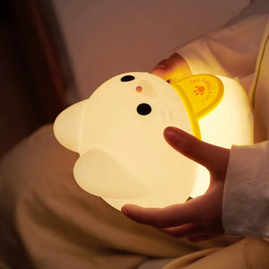 Lucky Cat Silicone LED Nightlight – Indoor LED Night Lamp