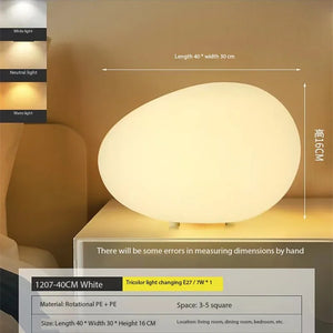 Cobblestone Ambient Nightlight – Modern LED Decorative Night Light with Soft Glow