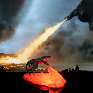 Fire‑Breathing Dragon Lamp – LED Ambient Fantasy Table Lamp