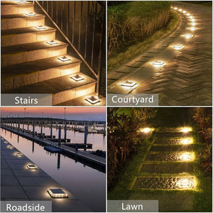 Waterproof Solar Powered Deck Lights – Outdoor LED Floor & Pathway Lighting