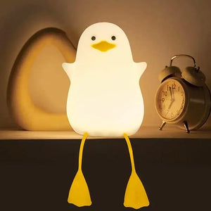 Duck Silicone Shelf Nightlight – USB Rechargeable LED Ambient Lamp