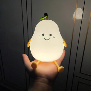 GlowPear RGB Silicone LED Night Light – Indoor RGB Night Lamp