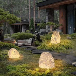 Solar Powered Waterproof Rock Garden Light – Organic Outdoor LED Landscape & Pathway Lighting