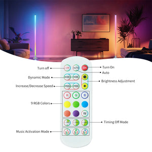 Smart RGB Floor & Table Lamp with Music Sync – USB Powered LED Ambient Lighting for Home & Entertainment