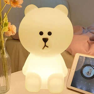 Huggable Bear Nightlight-Soft Glow for Cozy Evenings