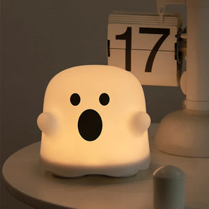Spooky Glow Ghost Silicone LED Night Light – Indoor LED Night Lamp