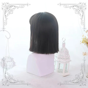 Lolita Black/Brown Straight Short Wig SS3014
