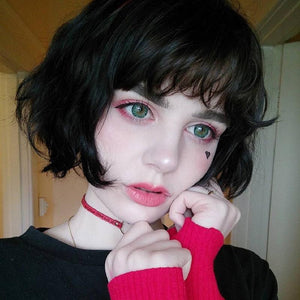 Cute bobo head button wig  WS1146