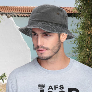 Washed fisherman's hat