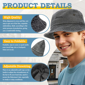 Washed fisherman's hat