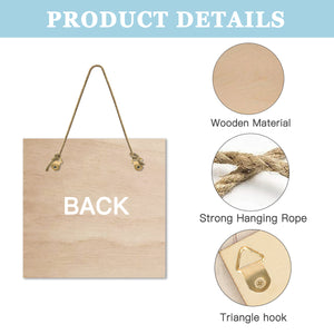 Personalized solid wood wall hanging (5mm outline customization)