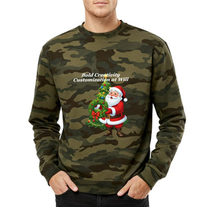 380g pure cotton long-sleeved camouflage sweatshirt