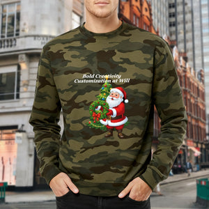 380g pure cotton long-sleeved camouflage sweatshirt