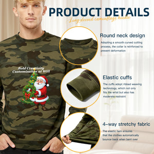 380g pure cotton long-sleeved camouflage sweatshirt
