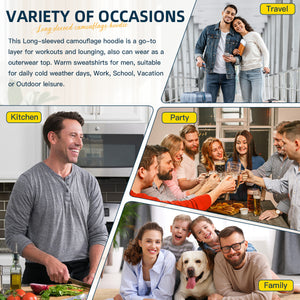 380g pure cotton long-sleeved camouflage sweatshirt