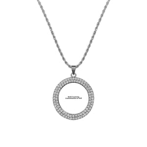 Hip Hop Round Personalized Necklace