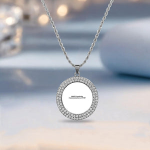 Hip Hop Round Personalized Necklace