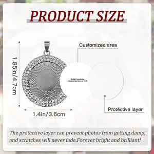 Hip Hop Round Personalized Necklace