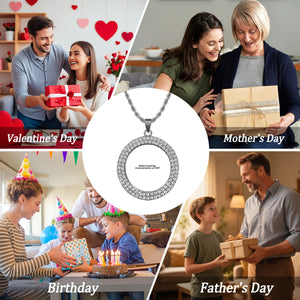 Hip Hop Round Personalized Necklace