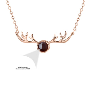 Deer Antler Projection Necklace
