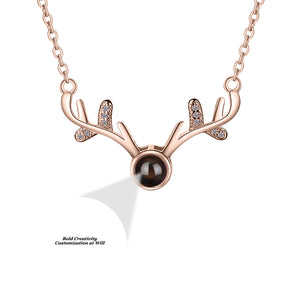 Deer Antler Projection Necklace