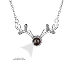 Deer Antler Projection Necklace