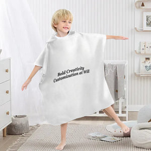 Children's hooded bathrobe
