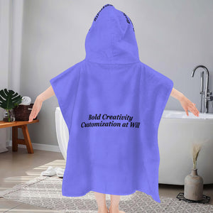 Children's hooded bathrobe