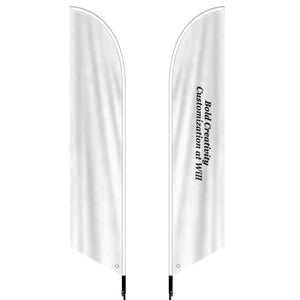 2.3x11FT three-tier beach flag/blade flag