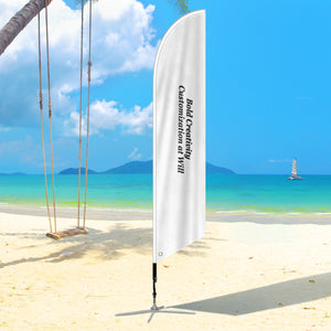 2.3x11FT three-tier beach flag/blade flag