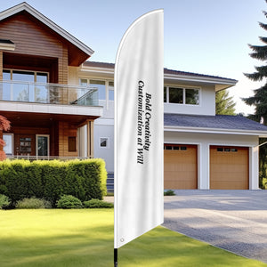 2.3x11FT three-tier beach flag/blade flag