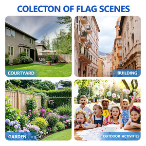 2.3x11FT three-tier beach flag/blade flag